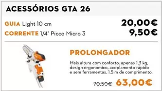 Stihl - Acessorios Gta 26 Prolongador