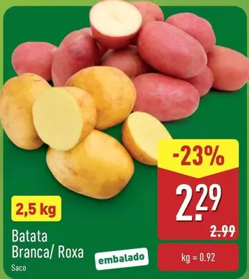 Batata Branca/ Roxa
