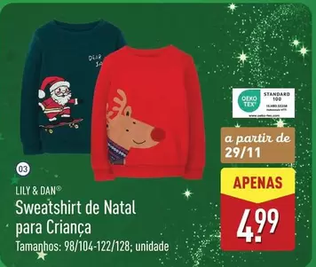A+ - Sweatshirt De Natal Para Crianca
