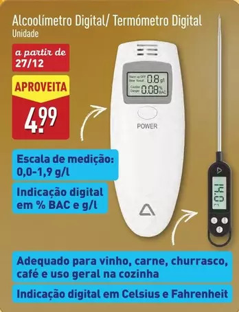 Up - Alcoolímetro Digital/ Termometro Digital