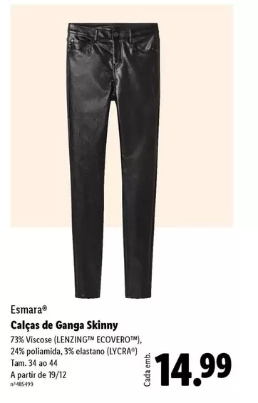 Esmara -  Calcas De Ganga Skinny