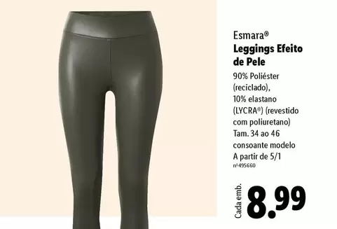 Esmara - Leggings Efeito De Pele
