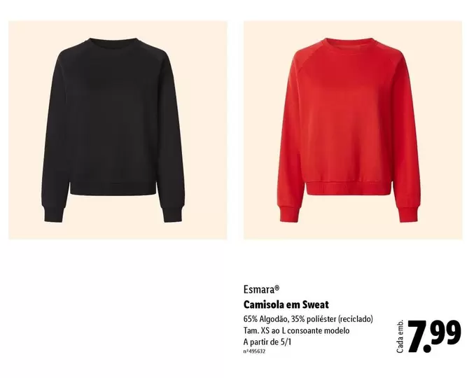 Esmara - Camisola Em Sweat