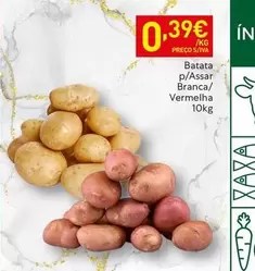 Batata P/assar Branca/vermelha