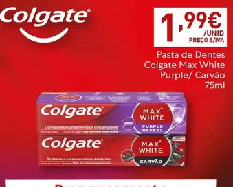 Colgate - Pasta De Dentes Max White Purple/ Carvão