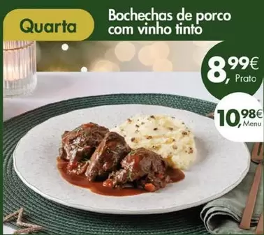 Bochechas De Porco Com Vinho Tinto