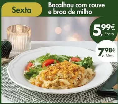 .Com - Bacalhau Com Couve E Broa De Milho