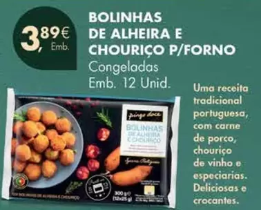 Bolinhas De Alheira E Chourico P/forno