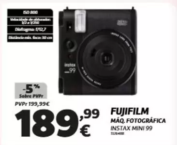 Fujifilm - Maq. Fotografica Instax Mini 99