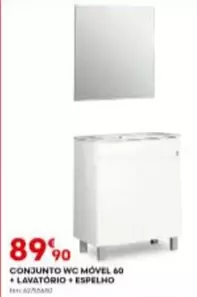 Conjunto Wc Movel 60 + Lavatorio + Espelho