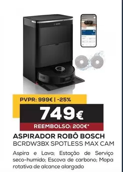 Bosch - Aspirador Robó BCRDW3BX Max Cam