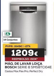 Bosch - Maq. De Lavar Loica Serie 8 SMS8TC104E