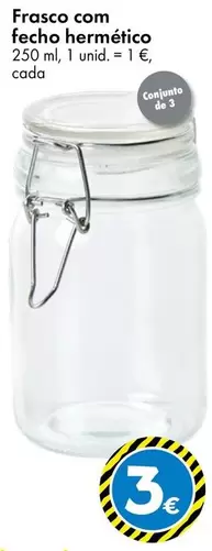 Frasco Com Fecho Hermético