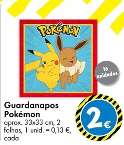Guardanapos Pokémon