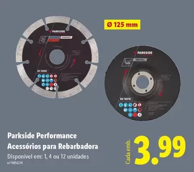 parkside - Parkside Performance Acessórios Para Rebarbadora