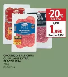 Elpozo - Chouriço, Salsichao Ou Salame Extra 1954