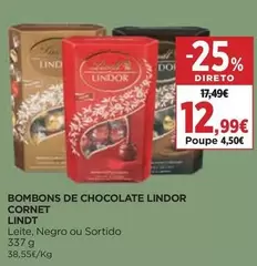 Lindt - Bombons De Chocolate Lindor Cornet