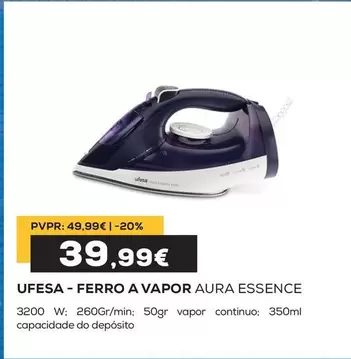 Ufesa - Ferro A Vapor Aura Essence