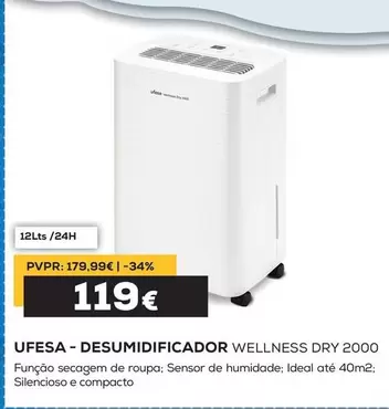 Ufesa - Desumidificador Wellness Dry 2000