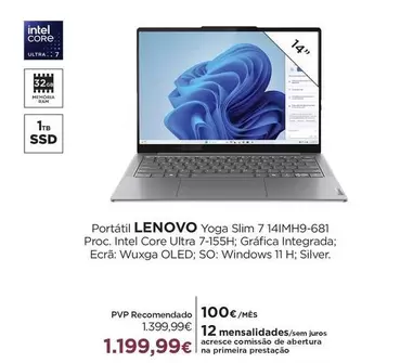 Lenovo - Portatil Yoga Slim 7 14IMH9-681