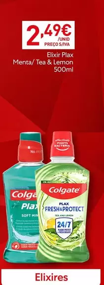 Colgate - Elixir Plax Menta/Teak & Lemon