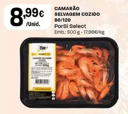 Porsi Select - Camarão Selvagem Cozido 80/120