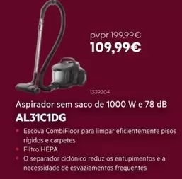 A+ - Aspirador Sem Saco De 1000 W E 78 Db Al31c 1dg