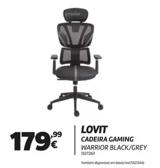 Lovit - Cadeira Gaming Warrior Black/grey