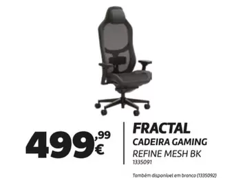 Cadeira Gaming Refine Mesh Bk