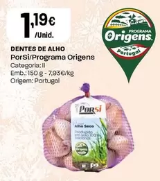 PorSi/Programa Origens - Dentes De Alho