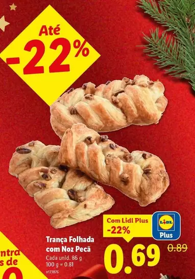 Lidl - Trance Folhada Com Noz Peca