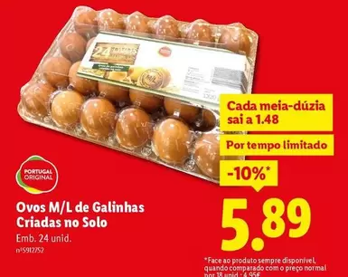 portugal - Ovos M/L de Galinhas Criadas no Solo