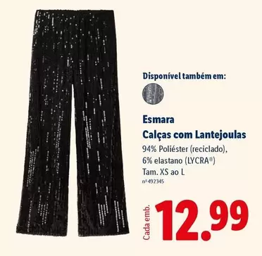 Esmara -  Calças Com Lantejoulas