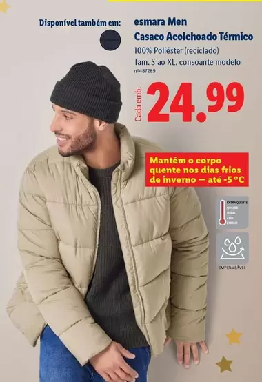 Esmara - Casaco Acolchado Térmico