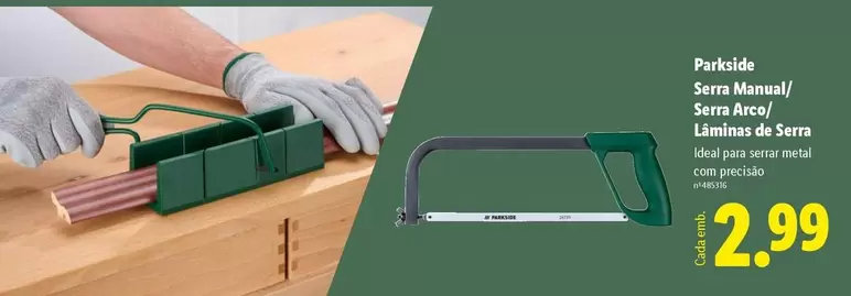 parkside - Pantaide Sena Manual/Sara Nero/Laminas De Serra