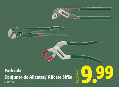parkside - Parkside Conjunto De Alicates/ Alicate Sifão