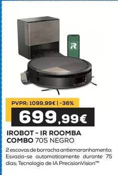 Irobot - IR Roomba Combo 705 Negro