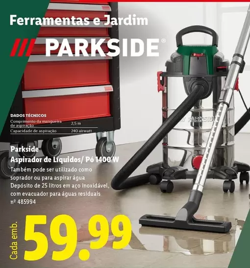 parkside - Aspirador De Liquidos