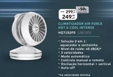 Climatizador Air Force Hot & Cool Intense Hq715efo