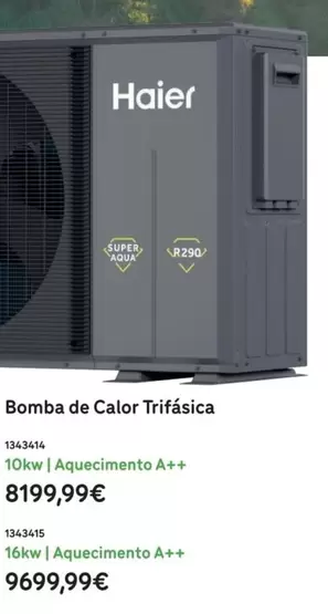 Haier - Bomba De Calor Trifasica