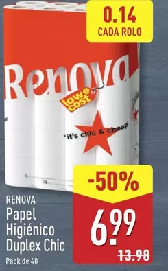 Renova - Papel Higiénico Duplex Chic
