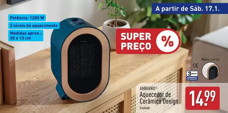 A+ - Aquecedor De Ceramica Design