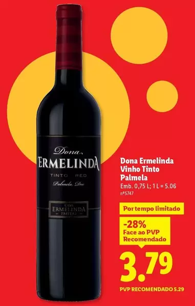 Palmela - Dons Ermelinda Vinio Tinto