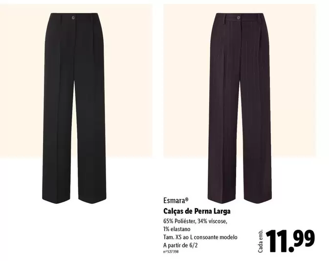 Esmara - Calcas De Perna Larga