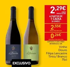 Vinho Douro Filipa Lencastre Tinto/ Branco