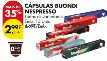 Nespresso - Cápsulas Buondi