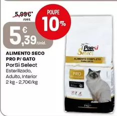 Porsi - ALIMENTO SECO PRO P/ GATO Select
