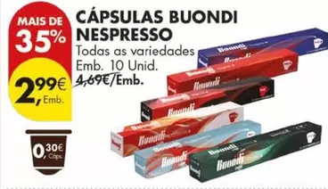 Nespresso - Cápsulas Buondi