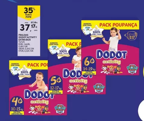 Dodot - Fralda Activity Extra Box
