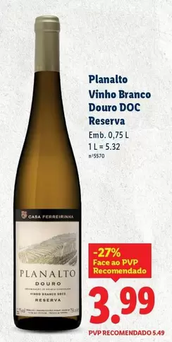 Planalto - Vinho Branco Douro DOC Reserva